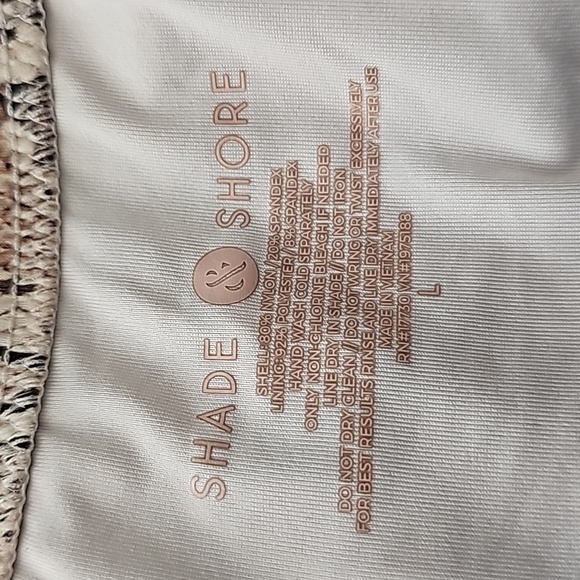 Shade & Shore snake print bikini 34D/ L - Picture 9 of 9